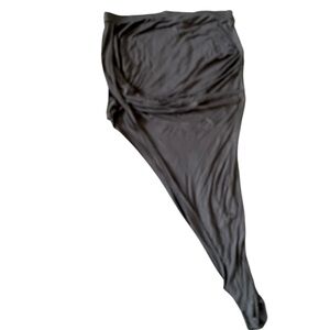 Chic Black High Low Skirt